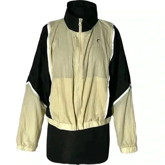 Ziya Jackets & Blazers - Zyia Active Black and Tan Block lined Zipper Jacket Size M
